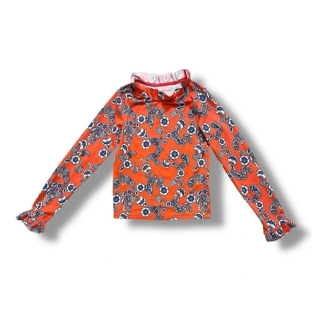 Janie & Jack | Girls Ruffle Neck Rash Guard (8)